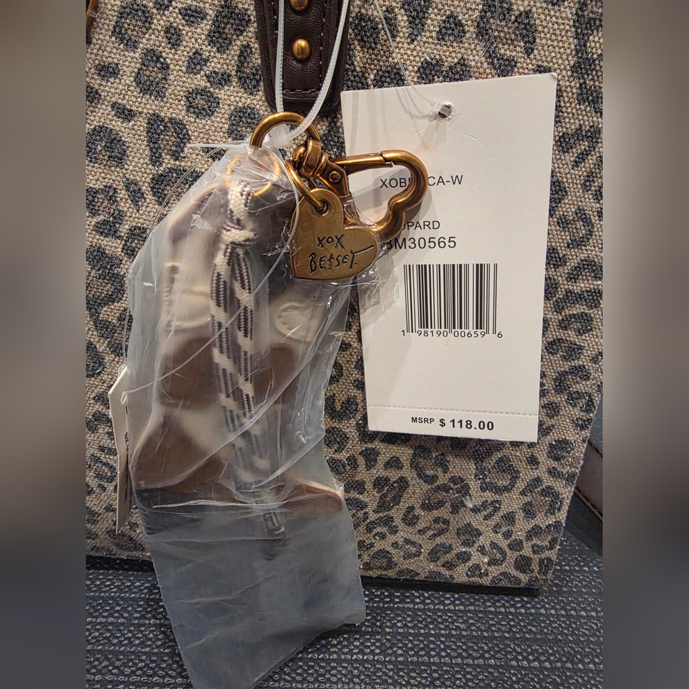 Betsey Johnson With Cowboy Boot Chain Leopard Bag. - Picture 5 of 16